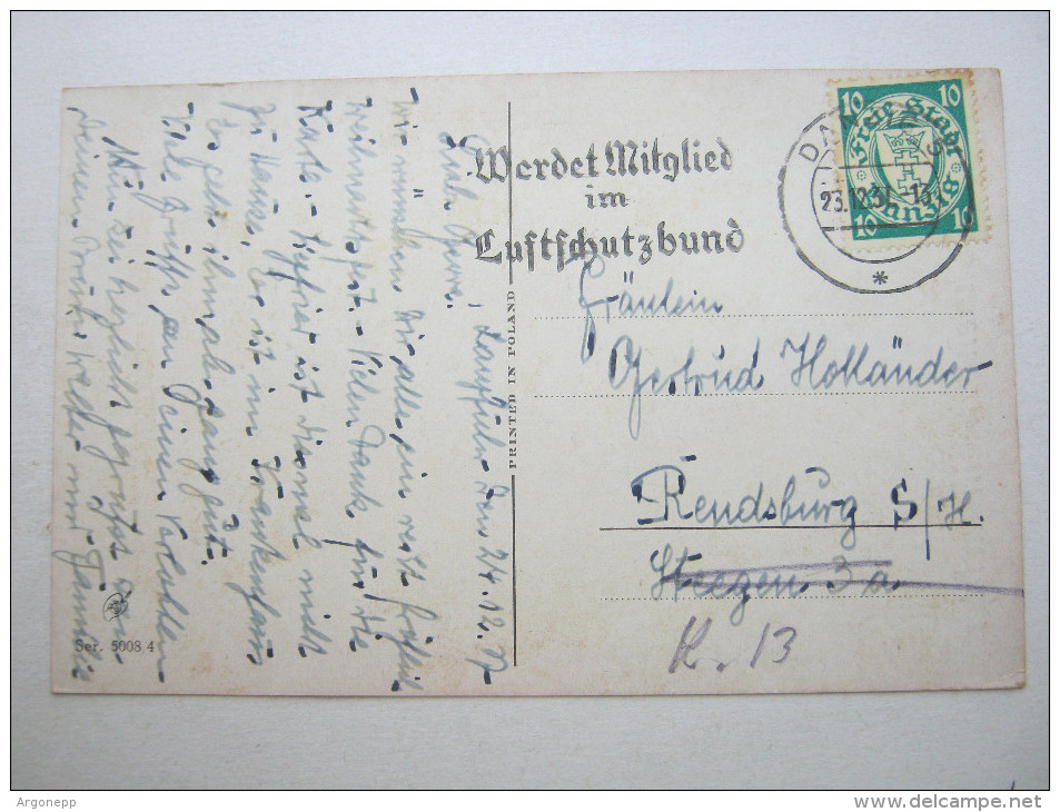 1937, Luftschutzbund   , Klarer Stempel Auf Karte - Storia Postale