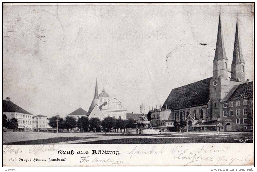 Gruss Aus Altötting, Gelaufen 1901 - Altoetting