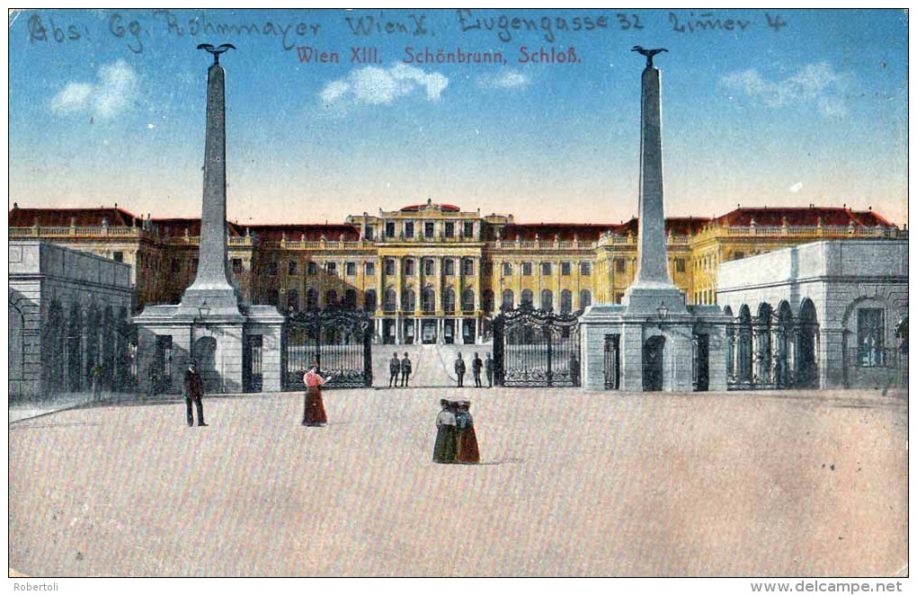 Österreich Postal Militaire 1917 - Carte Postale - Château De Schönbrunn