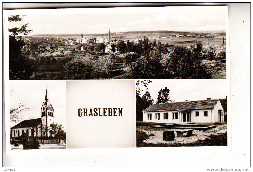 3332 GRASLEBEN, Mehrbildkarte - Helmstedt