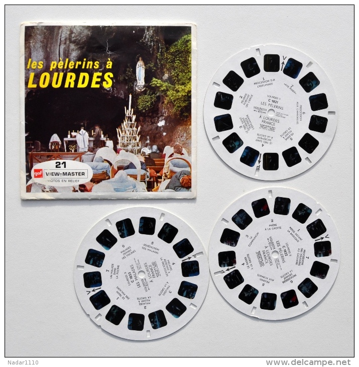 VIEW-MASTER : Les PELERINS à LOURDES - Années 1950 - Visores Estereoscópicos