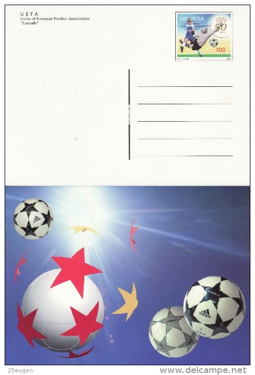 SWITZERLAND 2004 UEFA POSTCARD MNH - Lettres & Documents