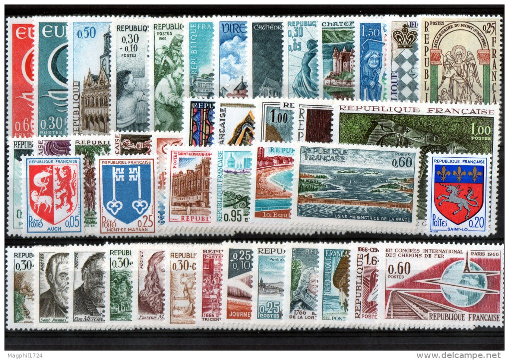 Timbres  De France N  1966 - 1960-1969