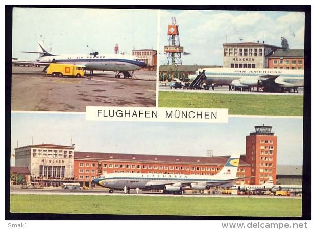 AK   AERODROME     FLUGHAFEN   MÜNCHEN   1971 - Aerodrome