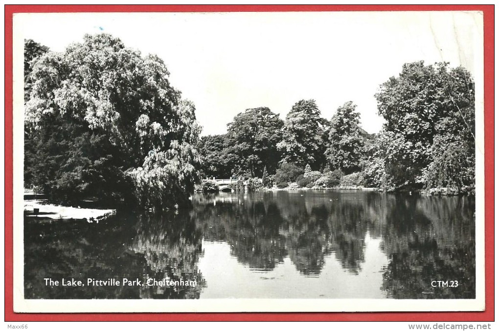 CARTOLINA VG REGNO UNITO - CHELTENHAM - The Lake - Pittville Park - 9 X 14 - ANNULLO 1964 - Cheltenham