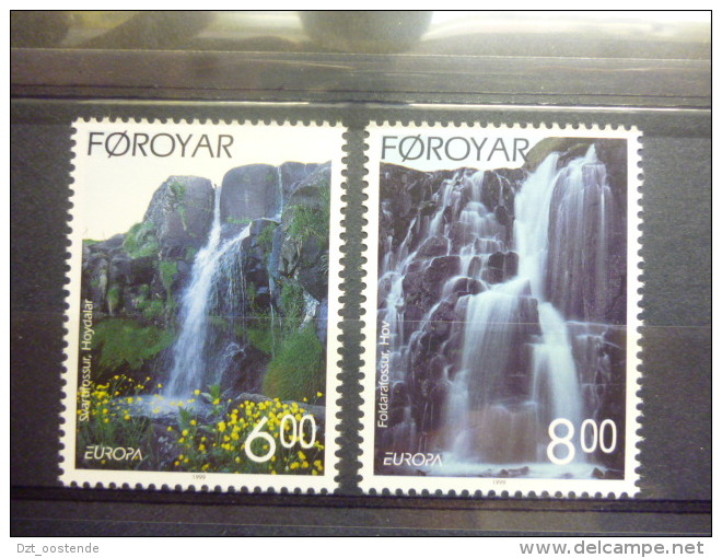 THEMA EUROPA FAROER 350/351 Xx ( YVERT ) COTE : 6.50 EURO ( E ) - 1999