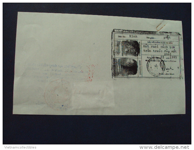 Vietnam Viet Nam ID Copy With Vinh Long 1000d Revenue Stamp 2002 - Viêt-Nam