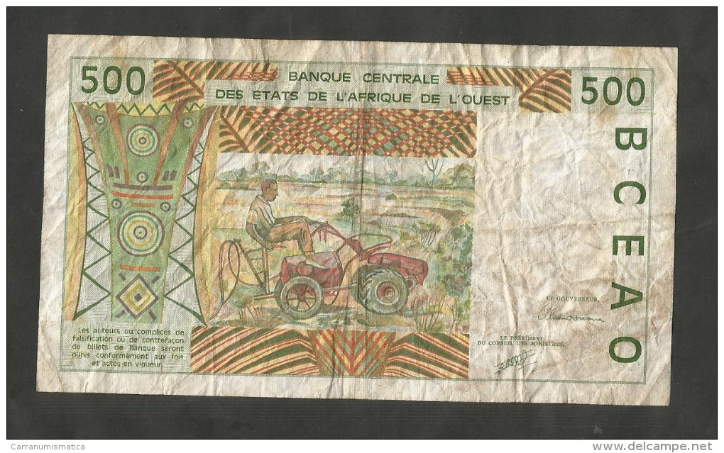 AFRICA - BANQUE CENTRALE Des ETATS De L' AFRIQUE De L'OUEST - 500 FRANCS (1997) - Altri – Africa