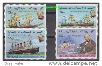 Mauretanie 1979 Ewoland Hill/ Ships 4v ** Mnh (18171) - Mauritanië (1960-...)