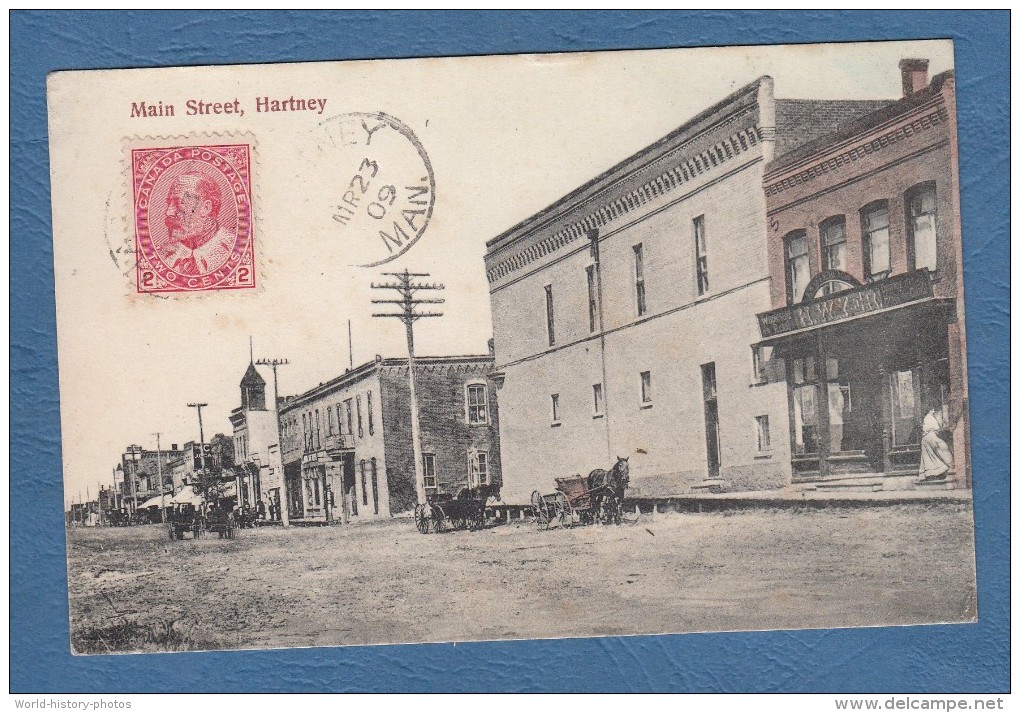 CPA - HARTNEY - Main Street - 1909 - Magasin H. Wyer - Other & Unclassified