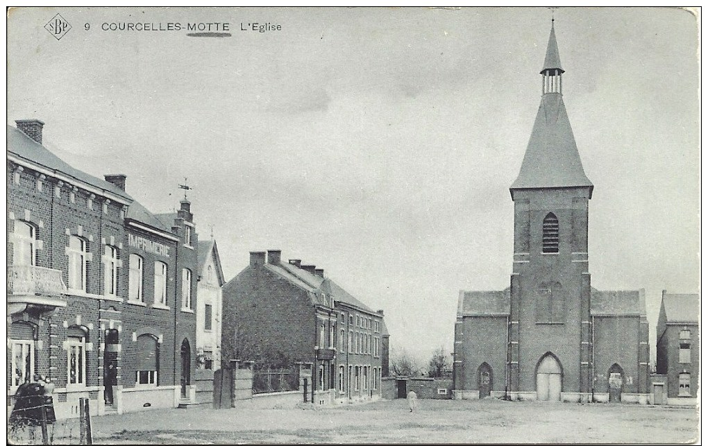 COURCELLES-MOTTE - L' Eglise - SBP N° 9 - Courcelles