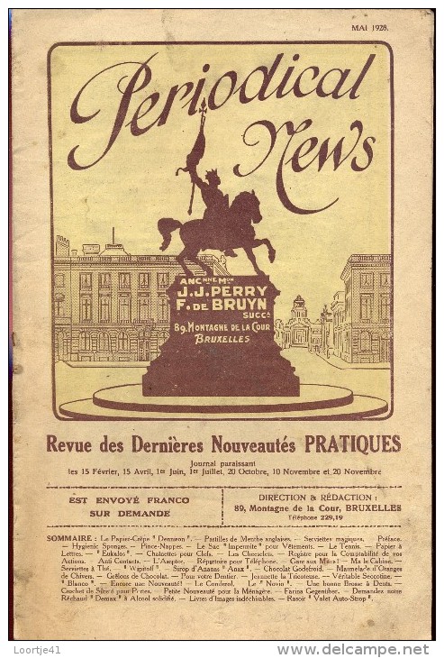 Periodical News - Revue Dernières Nouveautés Pratiques - Tijdschrift Nieuwigheden - Mai 1928 - Autres & Non Classés