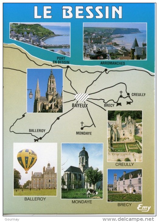 Le Bessin Géographique : Balleroy Port Arromanches Creully Brecy Mondaye Environs De Bayeux (page De Garde Carnet Cartes - Sonstige & Ohne Zuordnung