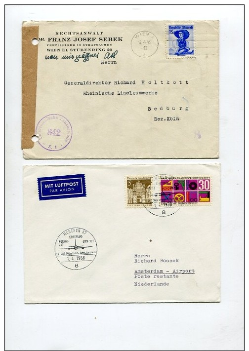 BELEGEPOSTEN / Lot Mit 10 Belegen (52490-60) - Alla Rinfusa (max 999 Francobolli)