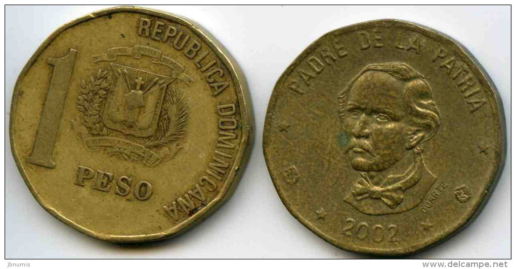 République Dominicaine Dominican Republic 1 Peso 2002 KM 80.2 - Dominicaine