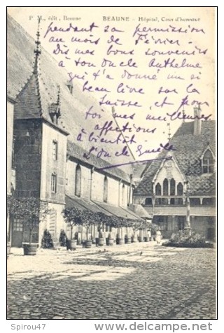 CPA BEAUNE - HOPITAL - COUR D'HONNEUR - Beaune