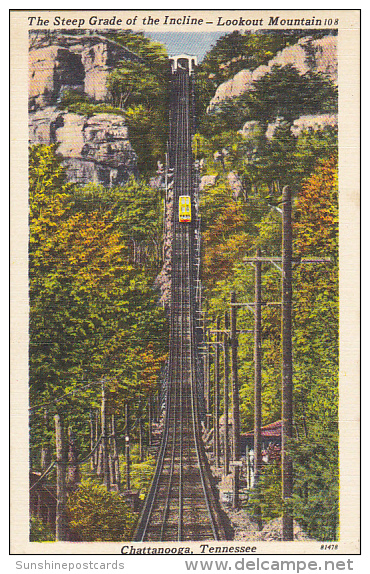 Steep Grade Of The Incline Lookout Mountain Chattanooga Tennessee - Chattanooga