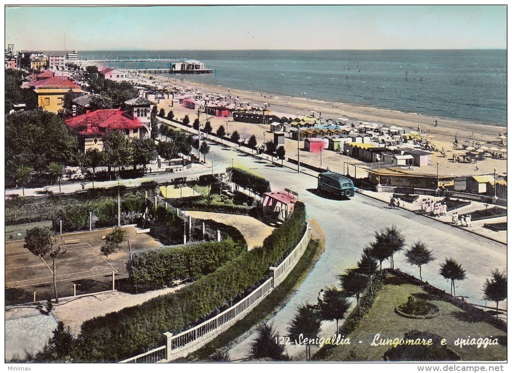 Senigallia - Promenade Et Plage - 1958 - Senigallia