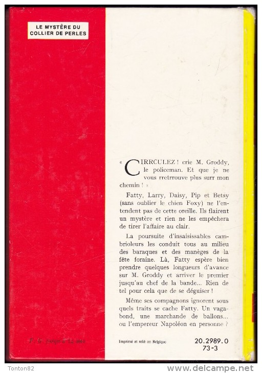 Enid Blyton - Le Mystère Du Collier De Perles - Idéal Bibliothèque- ( 1973 ) . - Ideal Bibliotheque