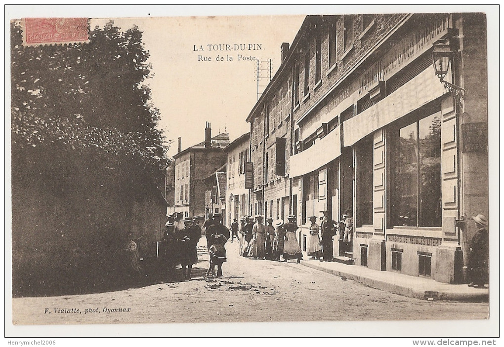 Isère - 38 - La Tour Du Pin - Rue De La Poste Animée - La Tour-du-Pin