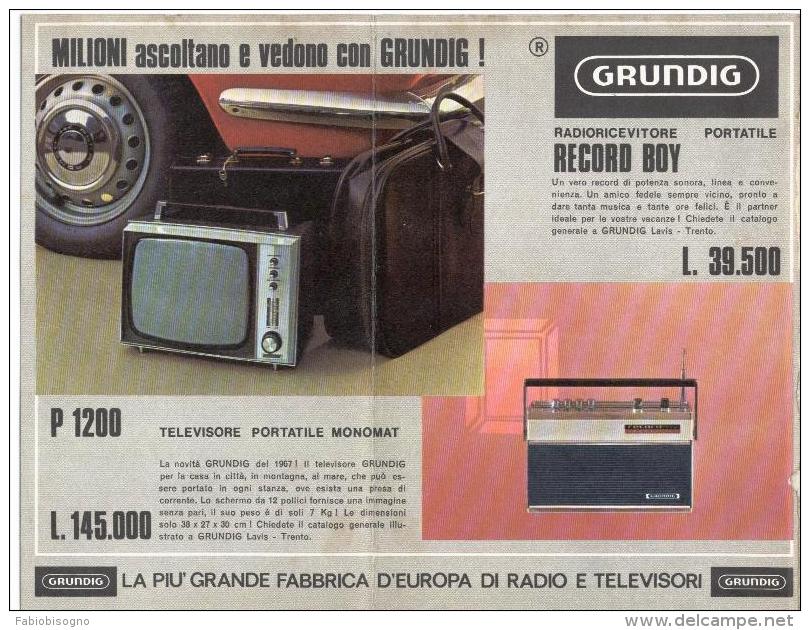 1967/8 - GRUNDING  -   6 P. Pubblicità Cm.13,5 X18,5 - Apparatus