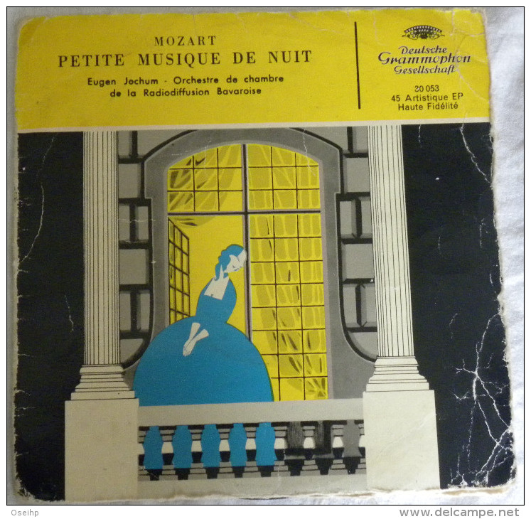 Disque 45T Vinyle EP MOZART Petite Musique De Nuit Eugen Jochum Detsch Grammophon  45 Tours - Clásica