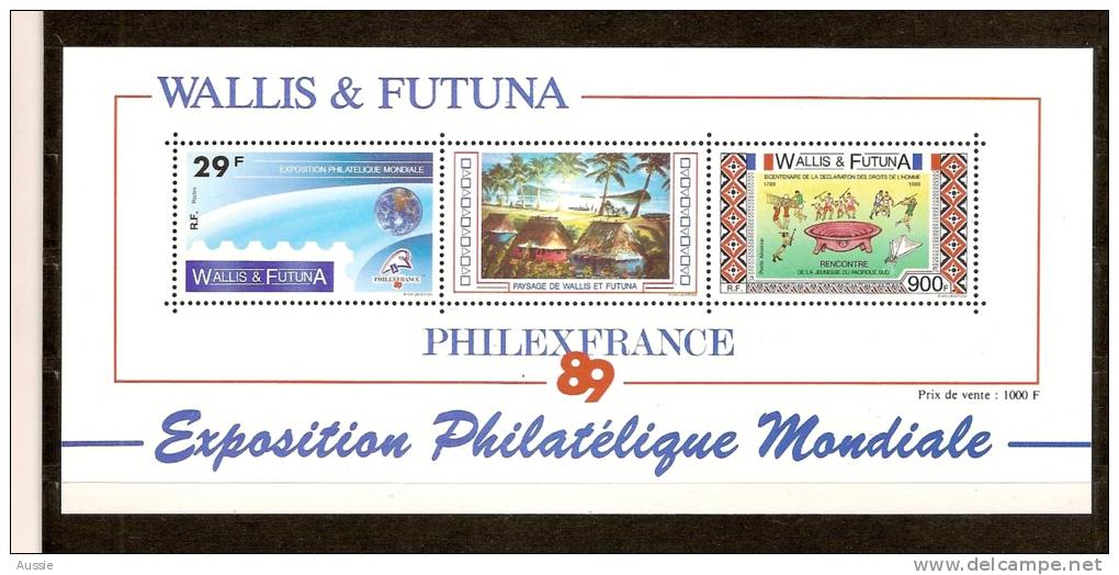 Wallis Et Futuna 1989 Yvertn° Bloc 4 *** MNH Cote 29 Euro - Blocs-feuillets