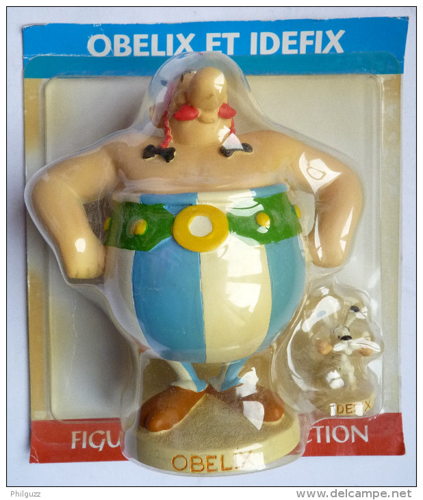 FIGURINE ASTERIX EN RESINE ATLAS PLASTOY OBELIX ET IDEFIX - Asterix & Obelix