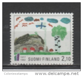 (SA0425) FINLAND, 1992 (Finland's Independence Trough The Eyes Of A Child. Child's Painting). Mi # 1188. MNH** Stamp - Nuevos