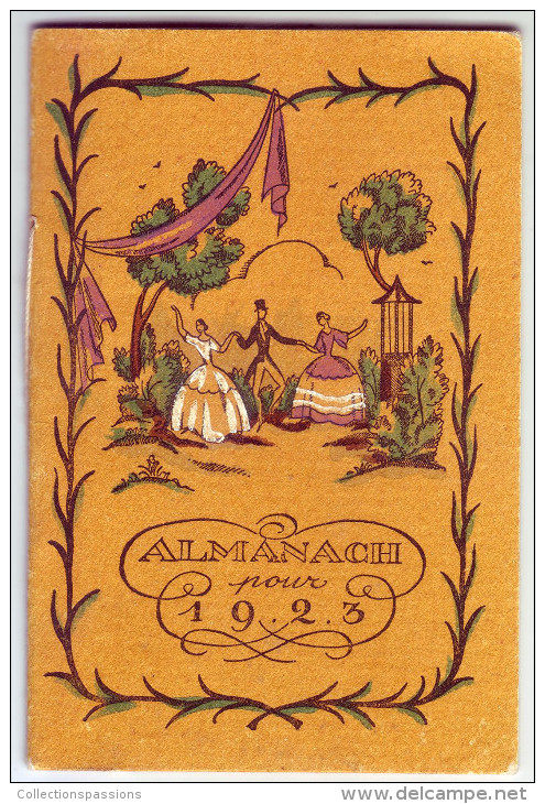 Magnifique Calendrier. 1923. Offert Par Boissier, Magasin De Chocolats Et De Bonbons De Confiserie. - Kleinformat : 1921-40