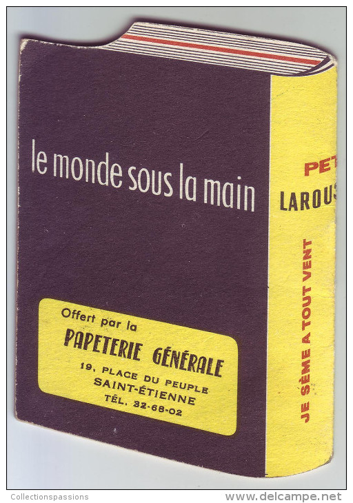 Magnifique Calendrier. 1962. Petit Larousse. Saint Etienne. Loire. 42 - - Petit Format : 1961-70