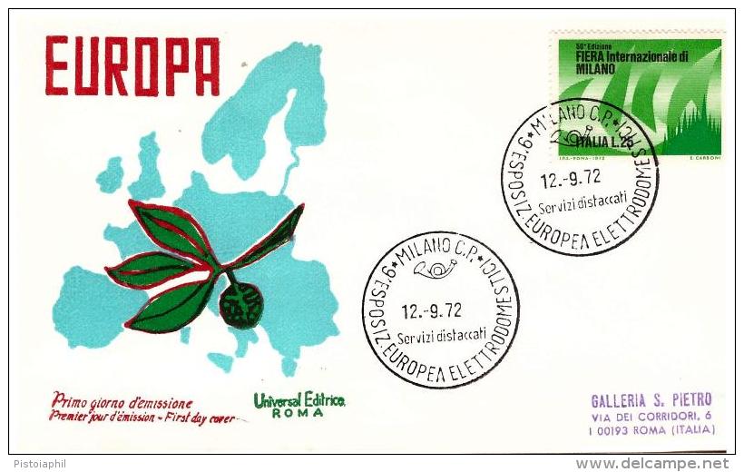 Busta Commemorativa Con Annullo Speciale Europeo - 1972