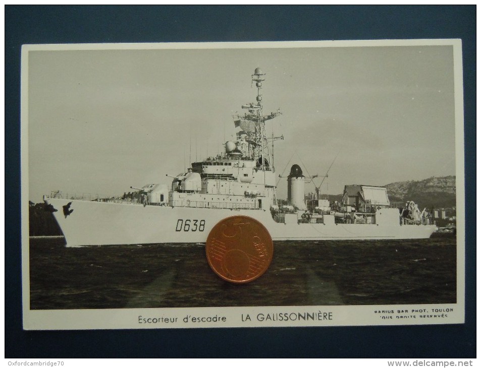 Bateaux Marine Militaire , Navire De Guerre , Marius Bar Phot.  Escorteur D ´ Escadre  LA GALISSONNIERE - Guerre