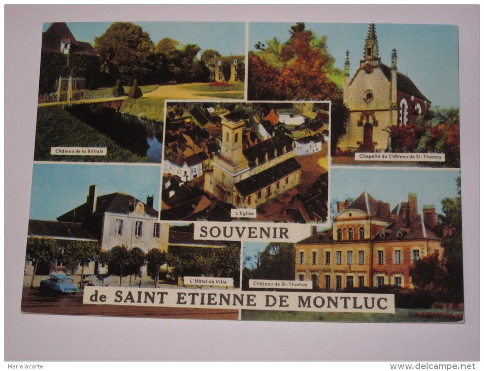 MA82 - SAINT ETIENNE DE MONTLUC   1 DS SUR CARTE - Saint Etienne De Montluc