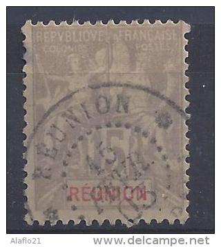 #6 - REUNION - N° 48 - Oblitéré - Très Bien Centré - Used Stamps