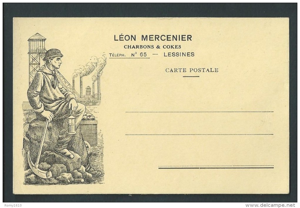 Lessines. Charbons & Cokes Léon Mercenier. Belle Illustration. Charbonnage, Mine, Mineur... - Lessines