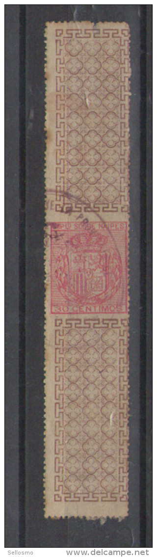1887 Edifil 1 Usado,naipes Con Banco Faja,       #278 - Fiscaux-postaux