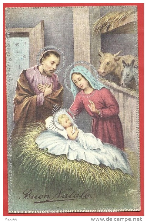 CARTOLINA VG ITALIA - BUON NATALE - ILLUSTRATA - Natività - Sacra Famiglia - 9 X 14 - ANN. 1940 - Altri & Non Classificati