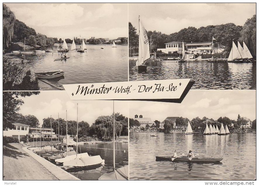D-48143 Münster - Mehrbildkarte - Der Aa-See - Münster