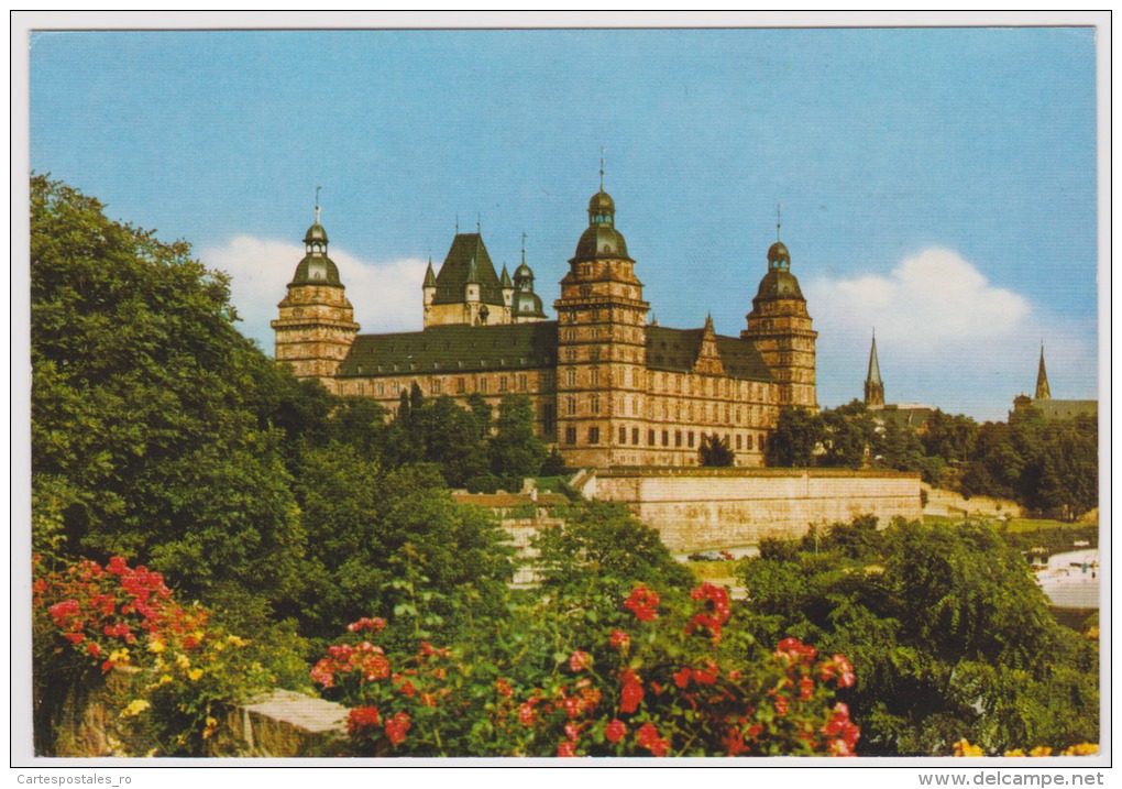 Aschaffenburg-blick Vom Pompejanum Zum Schloss-used,perfect Shape - Aschaffenburg