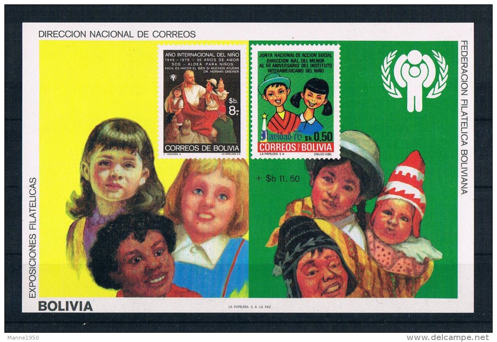 Bolivien 1980 Kinder Block 97 ** - Bolivia