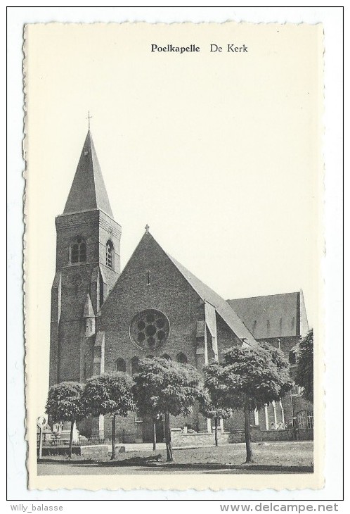 Carte Postale - POELKAPELLE - De Kerk - CPA  // - Langemark-Poelkapelle