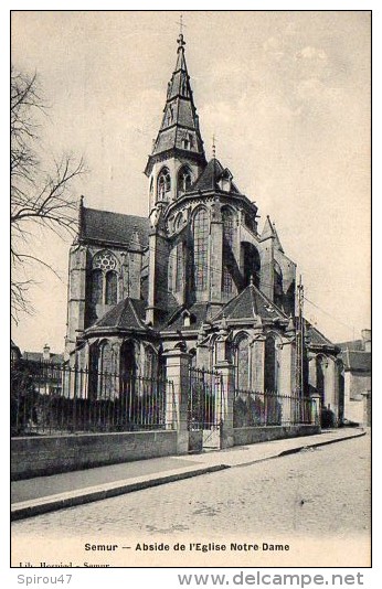 CPA SEMUR - ABSIDE DE L'EGLISE NOTRE DAME - Semur