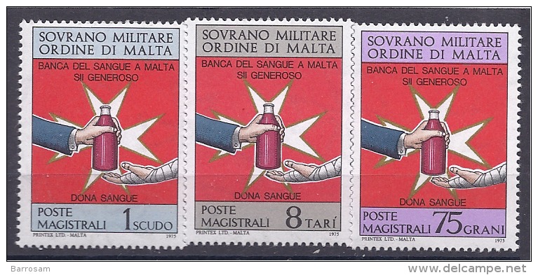 Malte(Odre De)1975: BLOOD BANK Said 107-9mnh** - Malte (Ordre De)