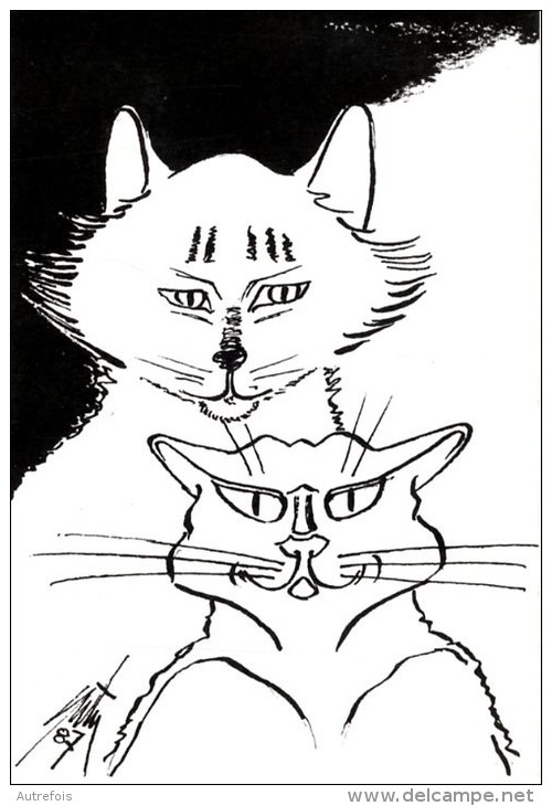 CHATS  -   ILLUSTRATION DE E. QUENTIN  -  1987 - Quentin