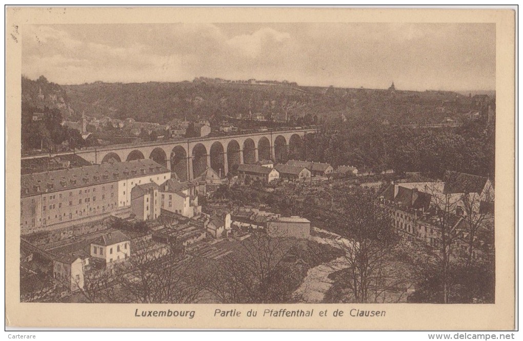 LUXEMBOURG,en 1919,carte écrite De Eschdorf,PFAFFENTHAL ET CLAUSEN,pont,viaduc,usine ,rare - Luxemburg - Town