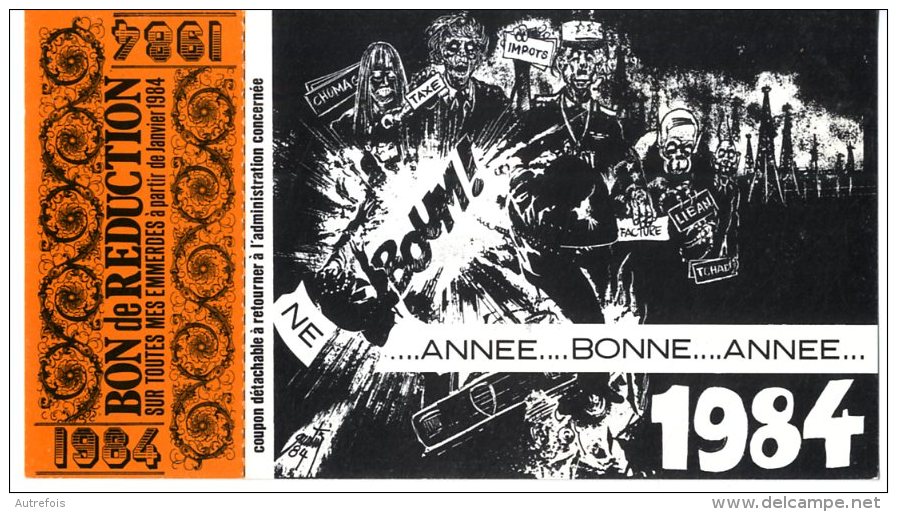 BONNE ANNE 1984   -   ILLUSTRATION DE E. QUENTIN  -  1984 - Quentin