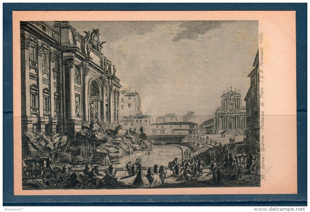 Cartoline 1940 Lotto 35 Cartoline  Su Roma Da Incisione Del Piranesi Ed.E.Richter - Collezioni & Lotti