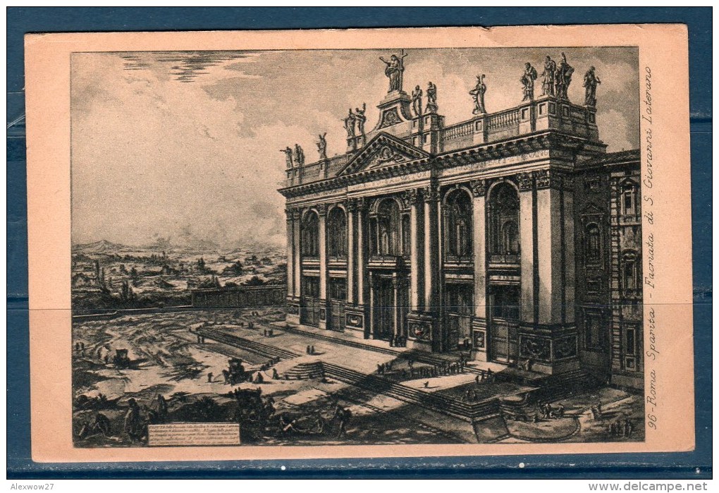 Cartoline 1940 Lotto 35 Cartoline  su roma da incisione del Piranesi Ed.E.Richter