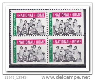 VFW 1963-1964, Postfris MNH, National Home, Right And Under Imperf. - Sin Clasificación